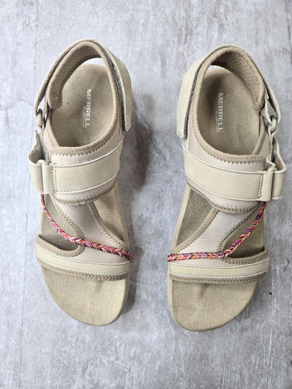 Merrell Terran Hiking Sport Sandals Womens 11 Tan Outdoor Trail Open Toe Comfort